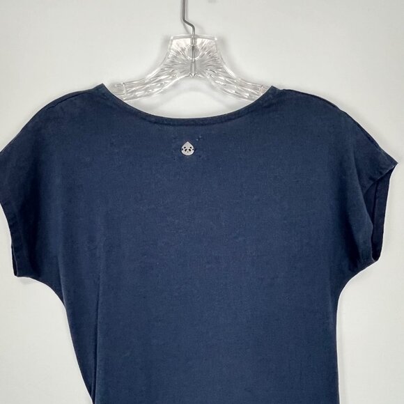 Tasc Performance Womens Navy Blue Tie Front T Shirt Dress Activewear size Small - Picture 6 of 11